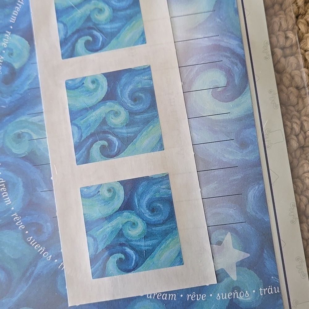 Decorative Stationery Set Blue Brown Designs sticker paper creative memories 2 - Picture 5 of 15